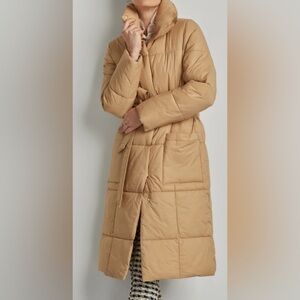 Ellen Tracy Belted Pillow Coat